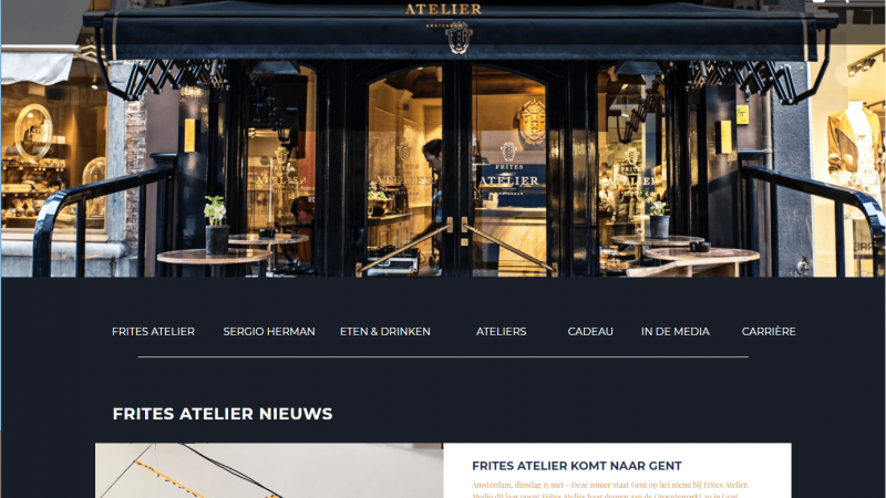 Website van Frites Atelier