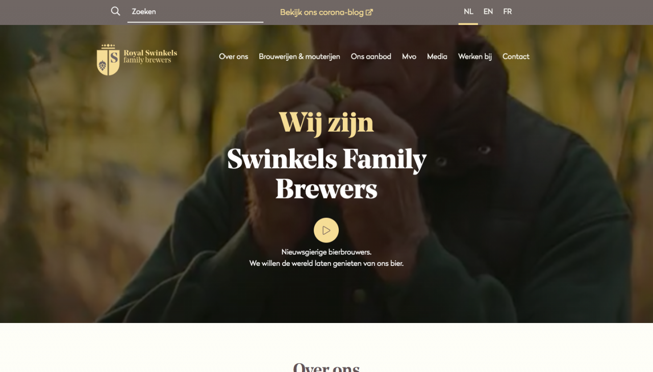 Royal Swinkels Family Brewers website